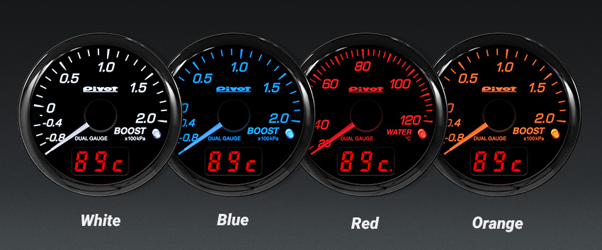 DUAL GAUGE PRO (デュアルゲージプロ) | メーター | 生産終了品 | PIVOT DUAL GAUGE PRO (デュアルゲージプロ) | メーター | 生産終了品 | PIVOT