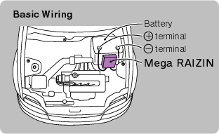 Mega RAIZIN basic wiring diagram