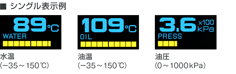 シングル表示例